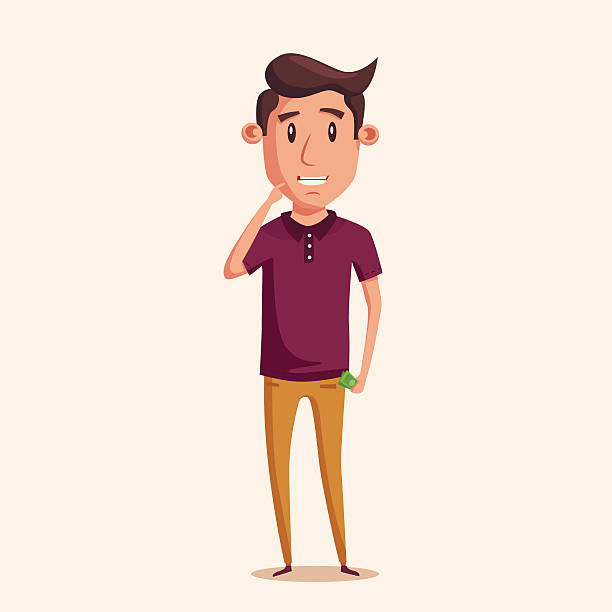 Man Thinking Of Choice. Money For Spending. Vectro Cartoon Illustration Stock Clipart | Royalty-Free | FreeImages Man Thinking Of Choice. Money For Spending. Vectro Cartoon Illustration Stock Clipart | Royalty-Free | FreeImages