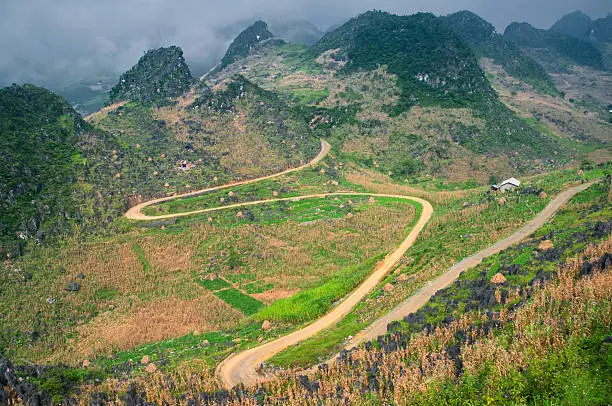 Dong Van karst plateau Geopark consists of four districts, namely, Meo Vac, Dong Van, Yen Minh, Quan Ba. Located in the North of Ha Giang province - Viet Nam. It shares border with china in the north, total area of over 2.346 km2 . The karst plateau is created by at least 80 percent limestone and many fossils of ancient creatures species from 400 - 600 million years ago. Its average elevation is 1400 -1600 meters above sea level.