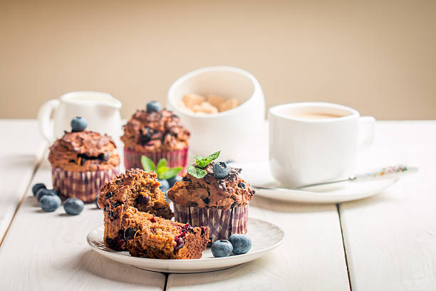 istock Carrot muffins with blueberrie 601388982