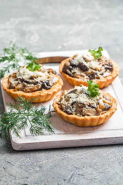 istock tarts with fresh seasonal mushrooms 601390422
