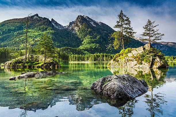 istock Summer dawn at Hintersee lake in Alps, Germany 601394746
