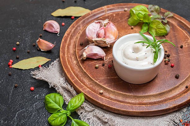 istock Bowl of Mayonnaise sauce 601395380