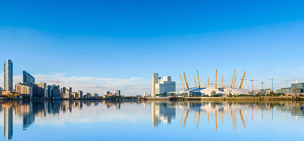 View of North Greenwich in London stock photo