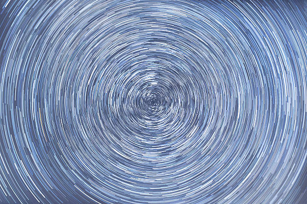 istock Star trails with north star in center showing Earth rotation. 601397674