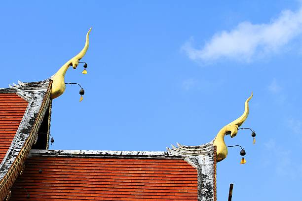 istock Roof style of Thai temple 601399478
