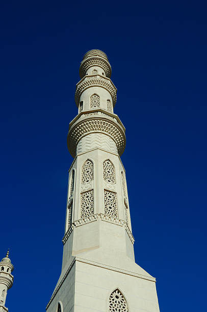 istock Tower minaret against a bright blue sky, Alexandria, Egypt 601400076