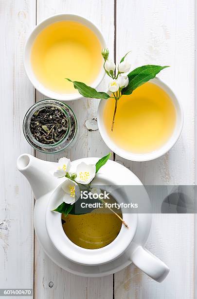 Jasmine Tea Stock Photo - Download Image Now - Tea - Hot Drink, Teapot, Detox