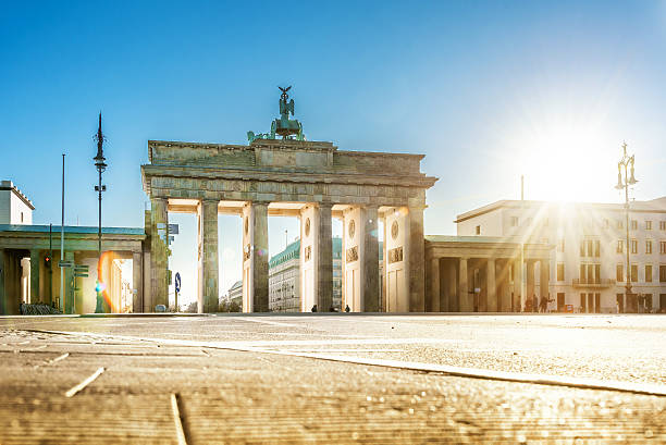 istock Brandenburger Tor in Berlin at morning hour 601400566