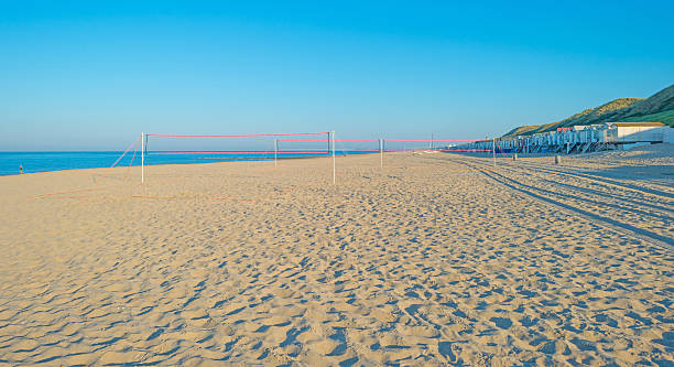 istock Blue sky over a beach along the sea 601401478