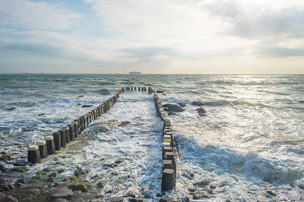 istock Sunset over a stormy sea in summer 601402332