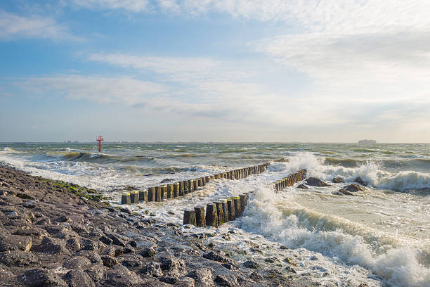 istock Sunset over a stormy sea in summer 601402930