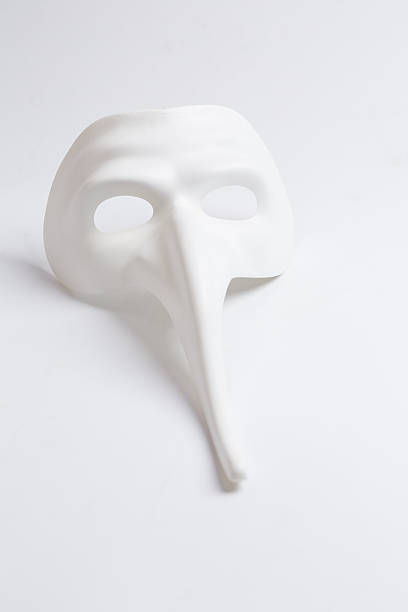 istock white venetian mask on a white background 601403114