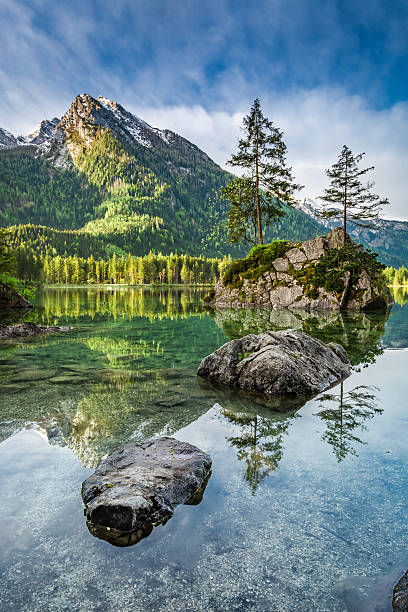 istock Stunning dawn at Hintersee lake in Alps, Germany 601901256