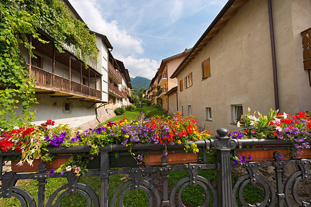 istock Flowers on the Bridge - Levico Terme Italy 601902100