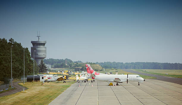 istock Airplane in an airport 601904098