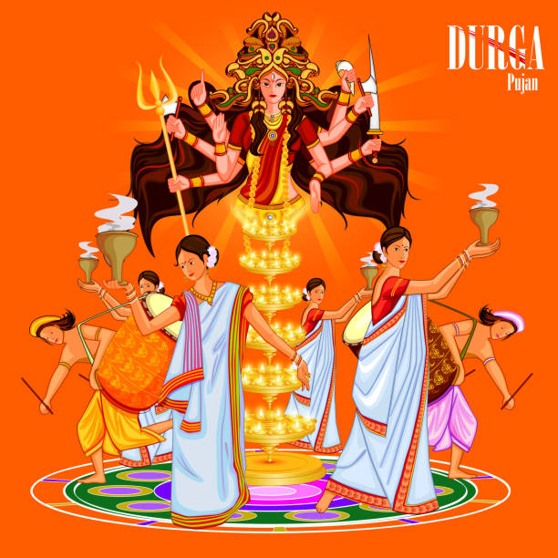 Happy Durga Puja India Festival Holiday Background Stock Illustration - Download Image Now - Durga, Navratri, Goddess - iStock Happy Durga Puja India Festival Holiday Background Stock Illustration - Download Image Now - Durga, Navratri, Goddess - iStock