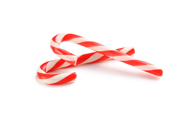 Christmas candy can isolated on a white stock photo