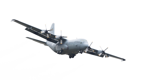 Leeuwarden, the Netherlands - June 10, 2016: Dutch Air Force Lockheed C-130H-30 Hercules (L-382) 