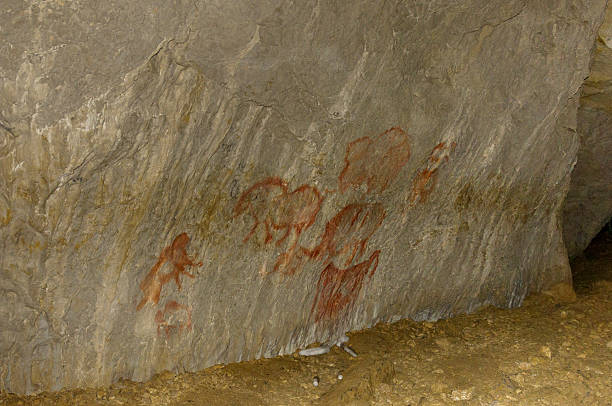 istock the real rock paintings of ancient man 601906894