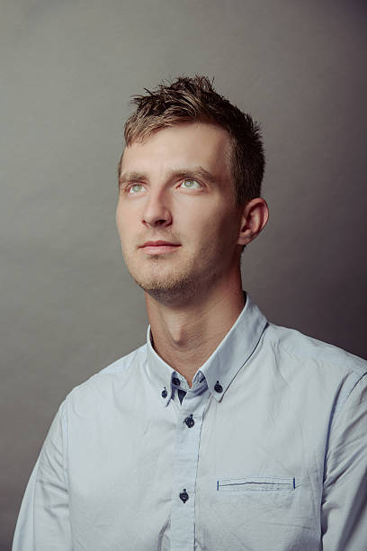 istock Portrait of a smart serious young man 601907390