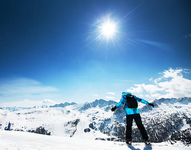 istock Snowboarder enjoying the nature in mountains 601910874