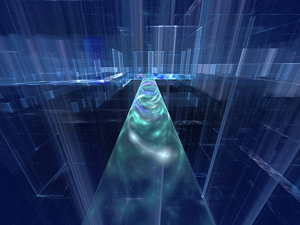 istock pipeline, abstract futuristic background 601914320