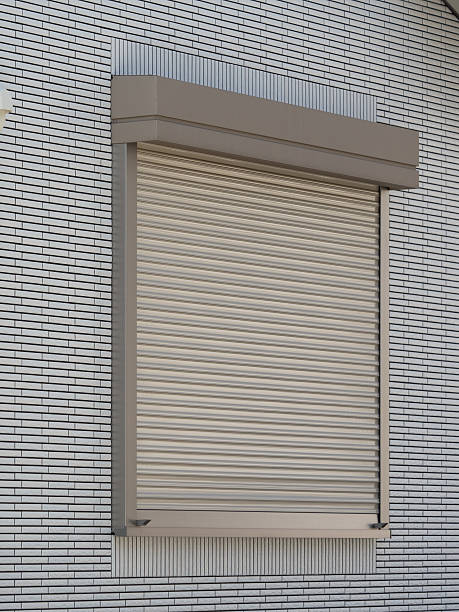 istock Fire shutter of the housing 601915358