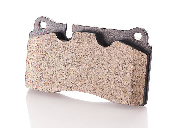 istock Auto brake shoe isolated on white background 601915924