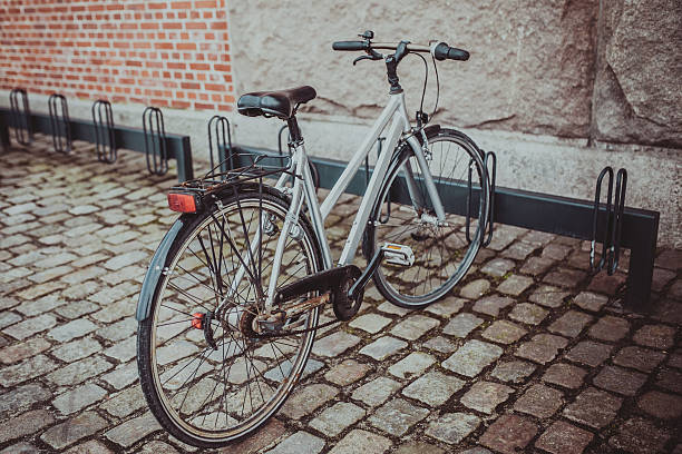 istock vintage city bicycle in Copenhagen 601917306