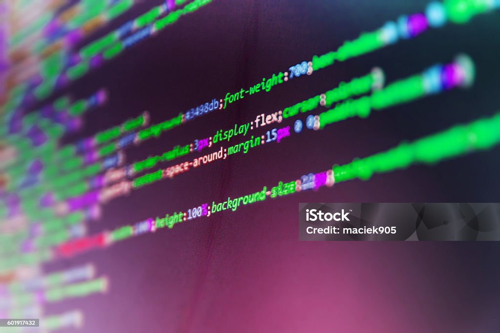 Computer Source Code Programmer Script Developer Stock Photo - Download ...