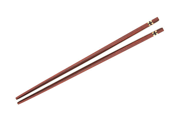 istock Wooden chopsticks on white background. 601918432