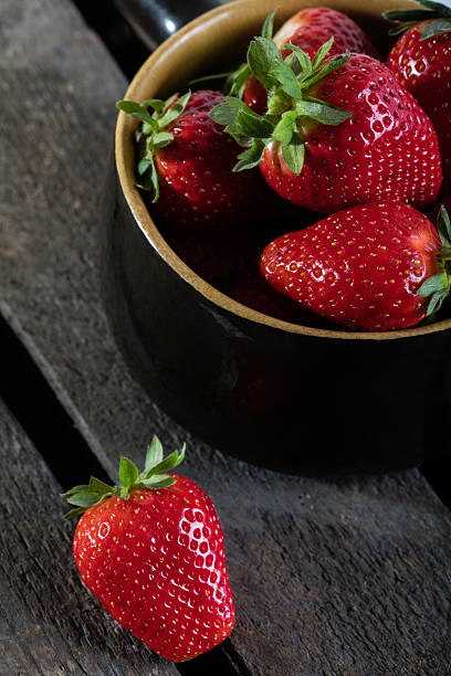 istock Juicy strawberry in clay vessel 601922414