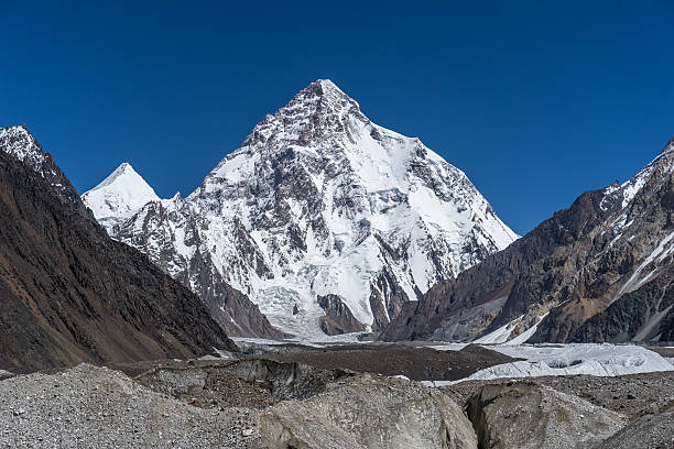 istock K2 mountain and Angel peak, Concordia camp 601922448