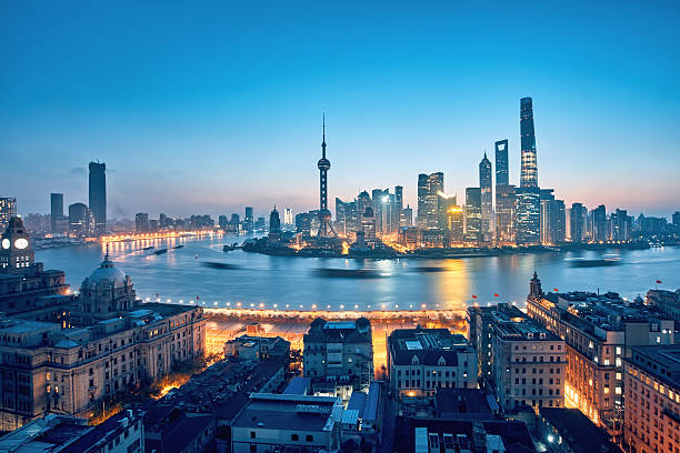 istock Shanghai  Skyline at Sunrise 601925800