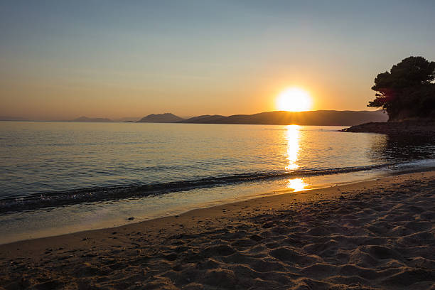 istock Sunset on the Beach, Mediterranean sea 601927510