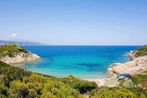 istock Turquoise sea in Skiathos, Greece 601927678