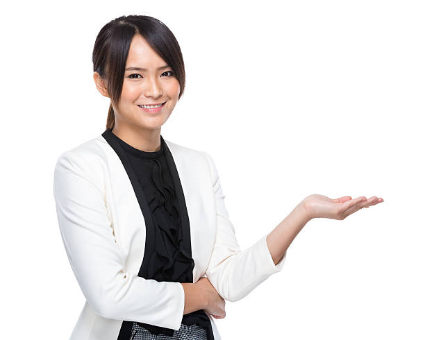istock Chinese businesswoman gesturing 601928976