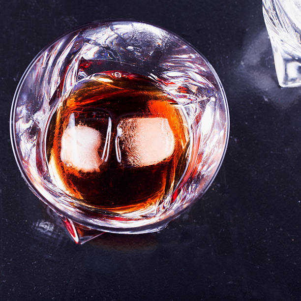 istock Glass with liquor and ice 601929768