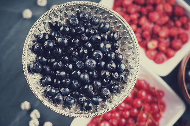 istock Berry fruits in a dishes 601930718