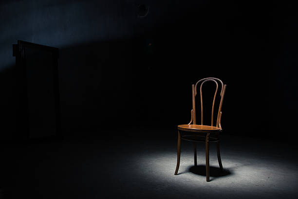 istock Lonely chair at the empty room 601934688