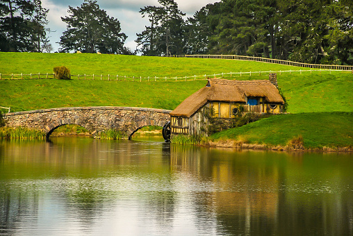 Beautiful view of water body with reflection of trees in water.