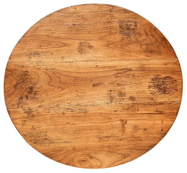 istock Old antique mahogany table top wood background 601936104