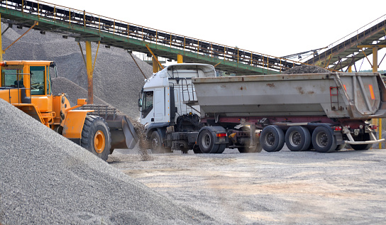 On a sunny day on March 16, 2024, a truck was transporting soil at a construction site in Shuangliu District, Chengdu, Sichuan Province