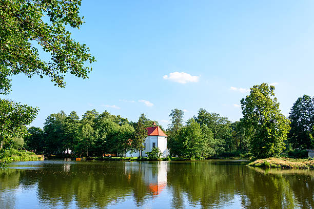 istock Church on water in Zwierzyniec 601940134