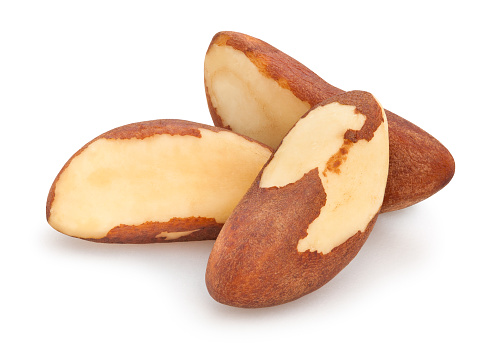brazil nuts isolated