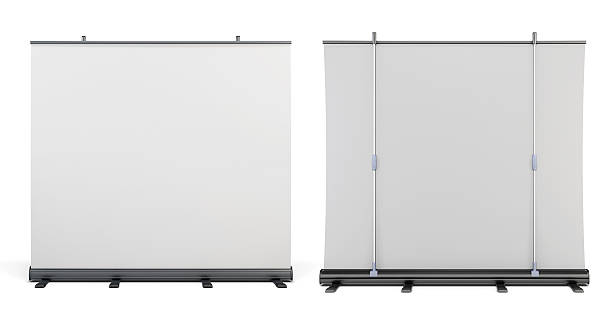 istock Front view and rear view of the portable screens 601942726