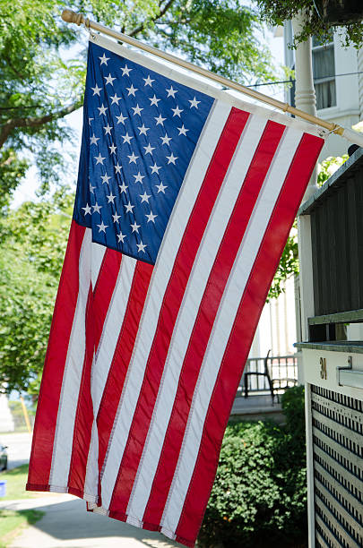 istock Close up on an American Flag 601943758
