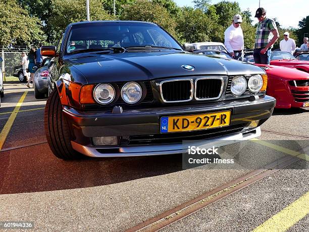 Amsterdam The Netherlands September 10 2016 Black Bmw M5 Stock Photo - Download Image Now
