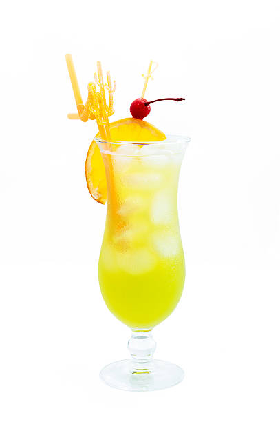 istock Long drink alcoholic cocktails isolated on white background 601945180