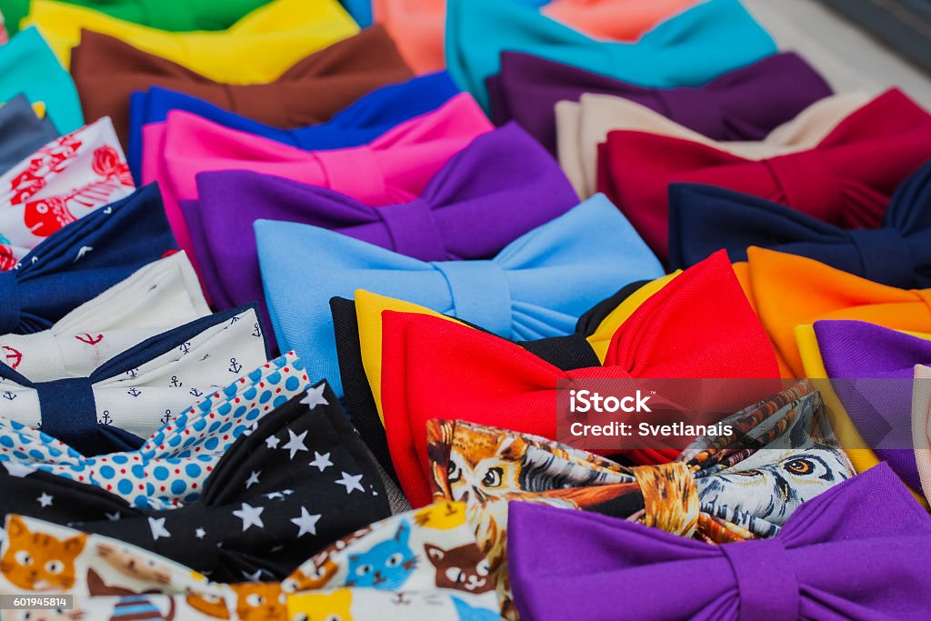 Bow tie is a bright part in the wardrobe. Bow tie is a bright part in the wardrobe. Pick it for each of your image , selective focus Adult Stock Photo